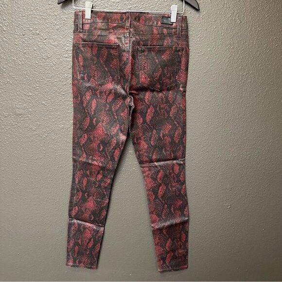 NWT Revolve x Paige Hoxton Super Skinny pant - Red Snake - Picture 12 of 16